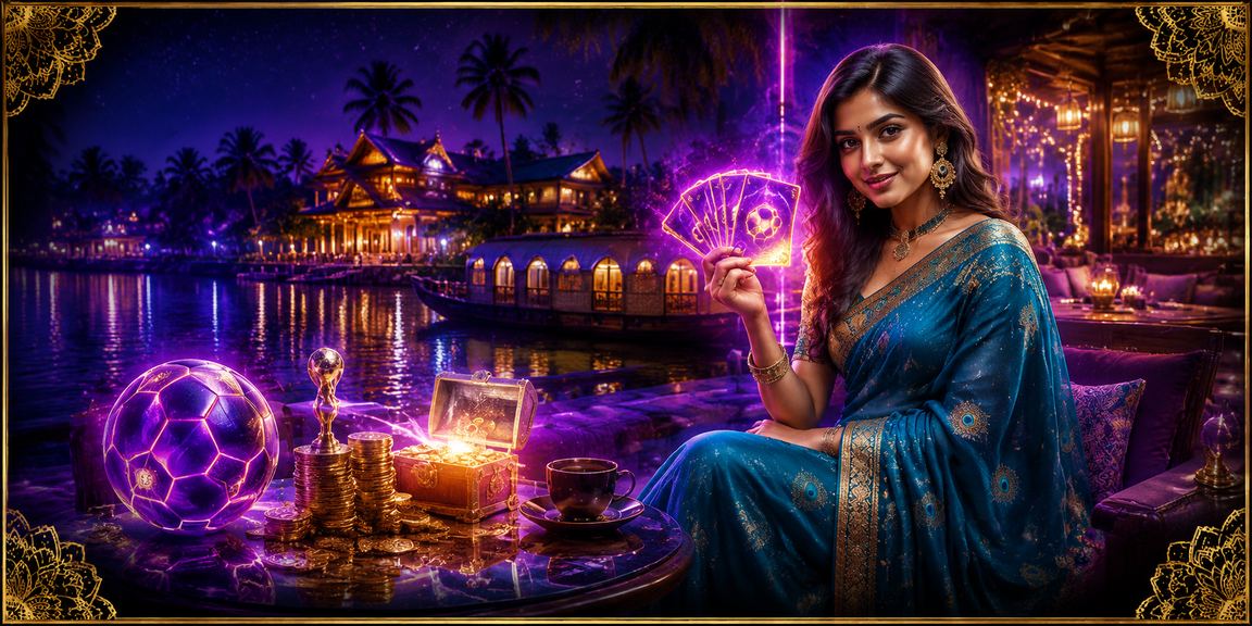 Indian woman enjoying football betting responsibly
